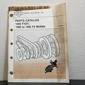 OEM HARLEY-DAVIDSON PARTS CATALOG 1984 FXST; 1985 TO 1986 FX MODELS‎